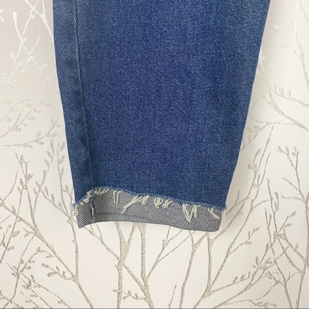 REWASH Super Hi-Rise Mom Jeans 29 Raw Step Hem Distressed - Picture 7 of 14